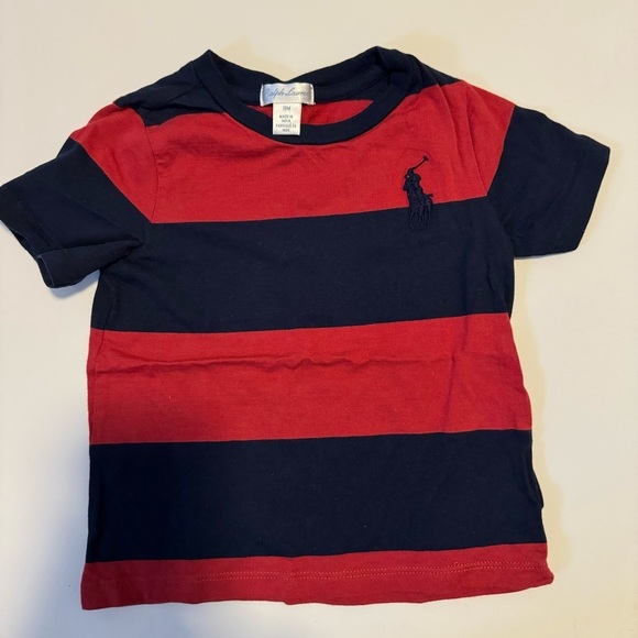 Ralph Lauren Other - Ralph Lauren Blue and Red Striped 18m Boys Shirt